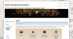 Desktop Screenshot of musicmanagementsystem.com